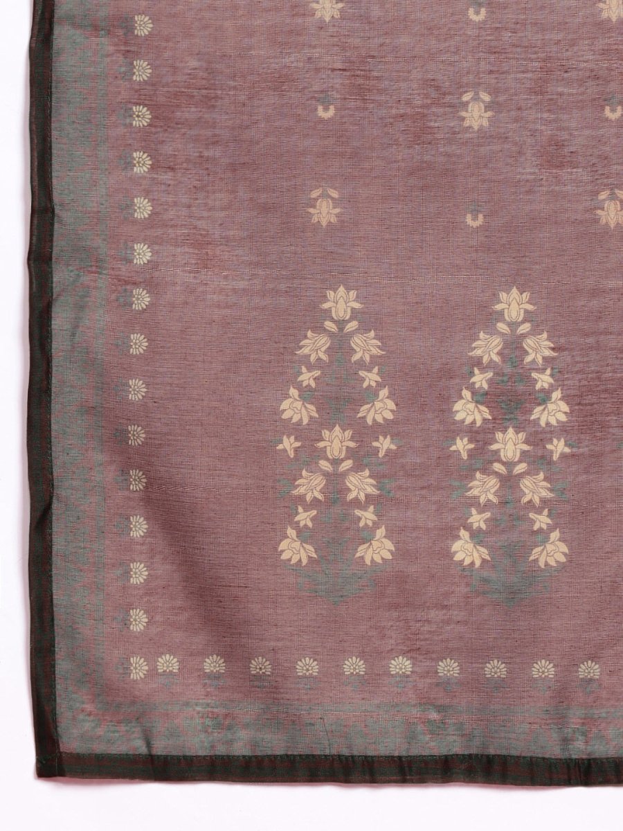 Anouk Ethnic Motifs Printed A-Line Kurta With Trousers & With Dupatta - Distacart