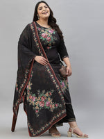 Thumbnail for Sztori Floral Printed Regular Kurta With Palazzos & Dupatta - Distacart