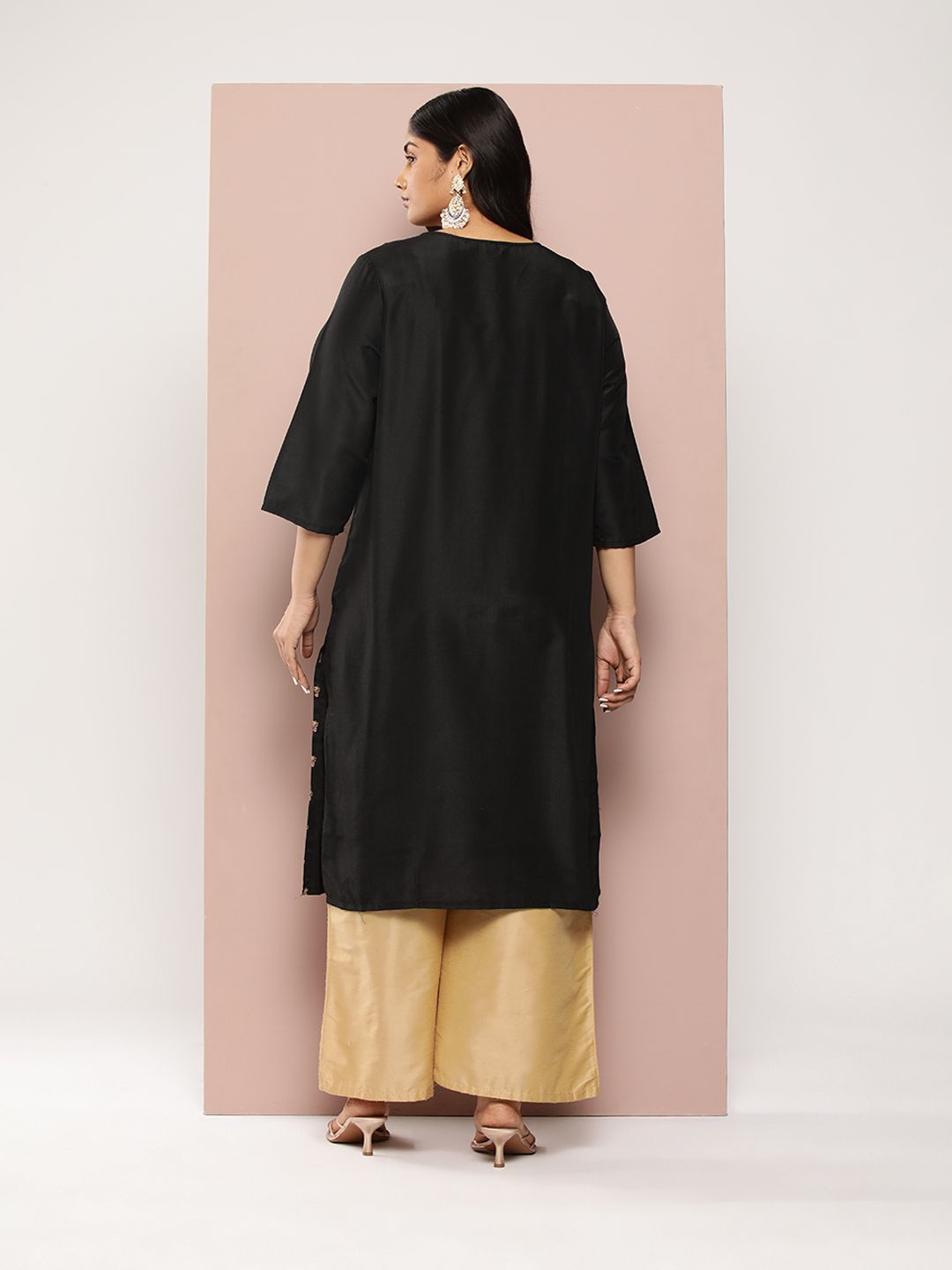 Sztori Plus Size Ethnic Motifs Printed Kurta - Distacart