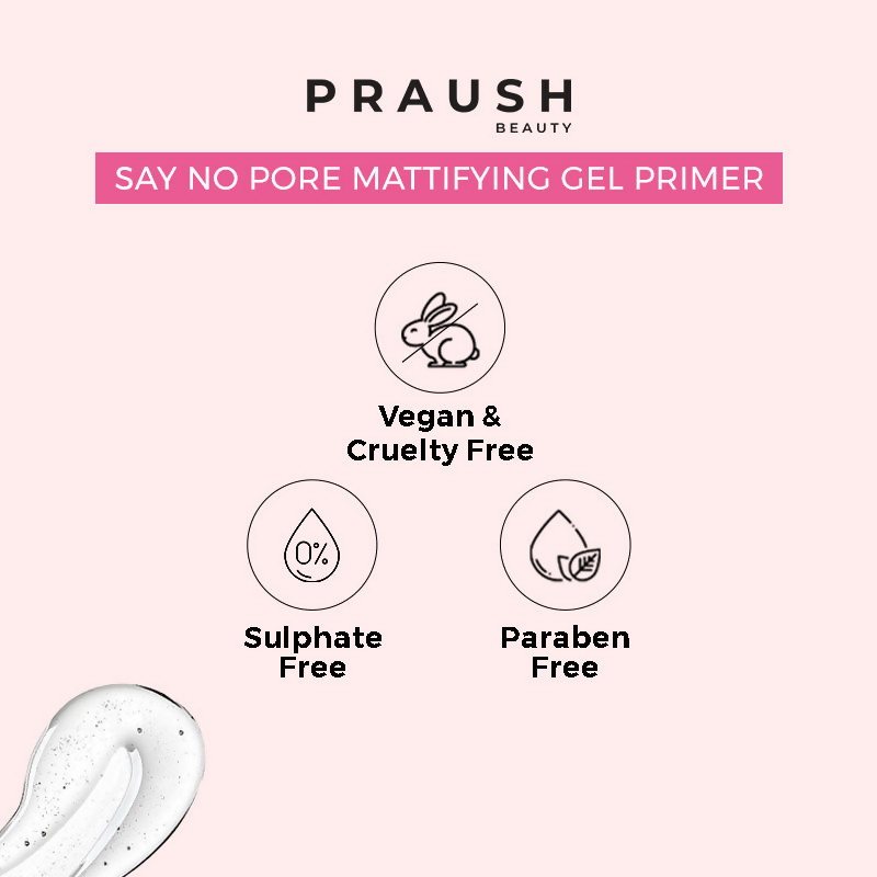 Praush Beauty Say No Pore Skin Perfecting Gel Primer - Distacart