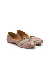 Thumbnail for Anouk Women Woven Design Mojaris Flats