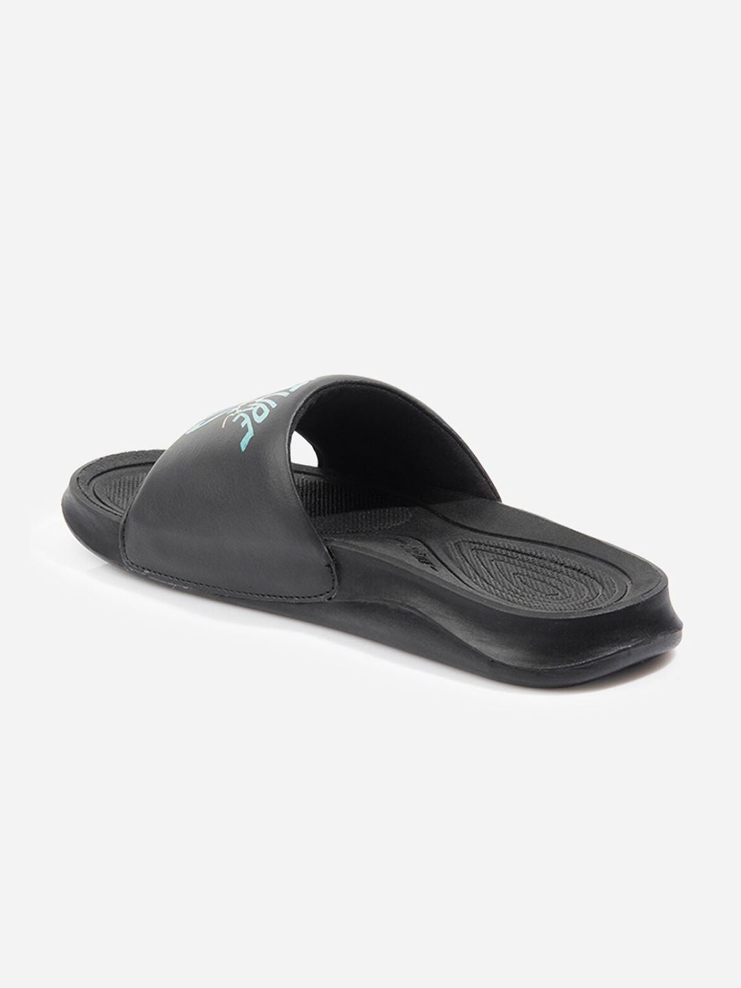 Roadster The Lifestyle Co. Men Black Printed Slider Flip Flops