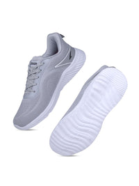 Thumbnail for ASIAN Men Grey Woven Design Sneakers