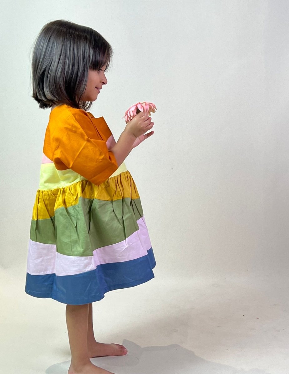 ArthLife Multi-Color Block Dress - Distacart