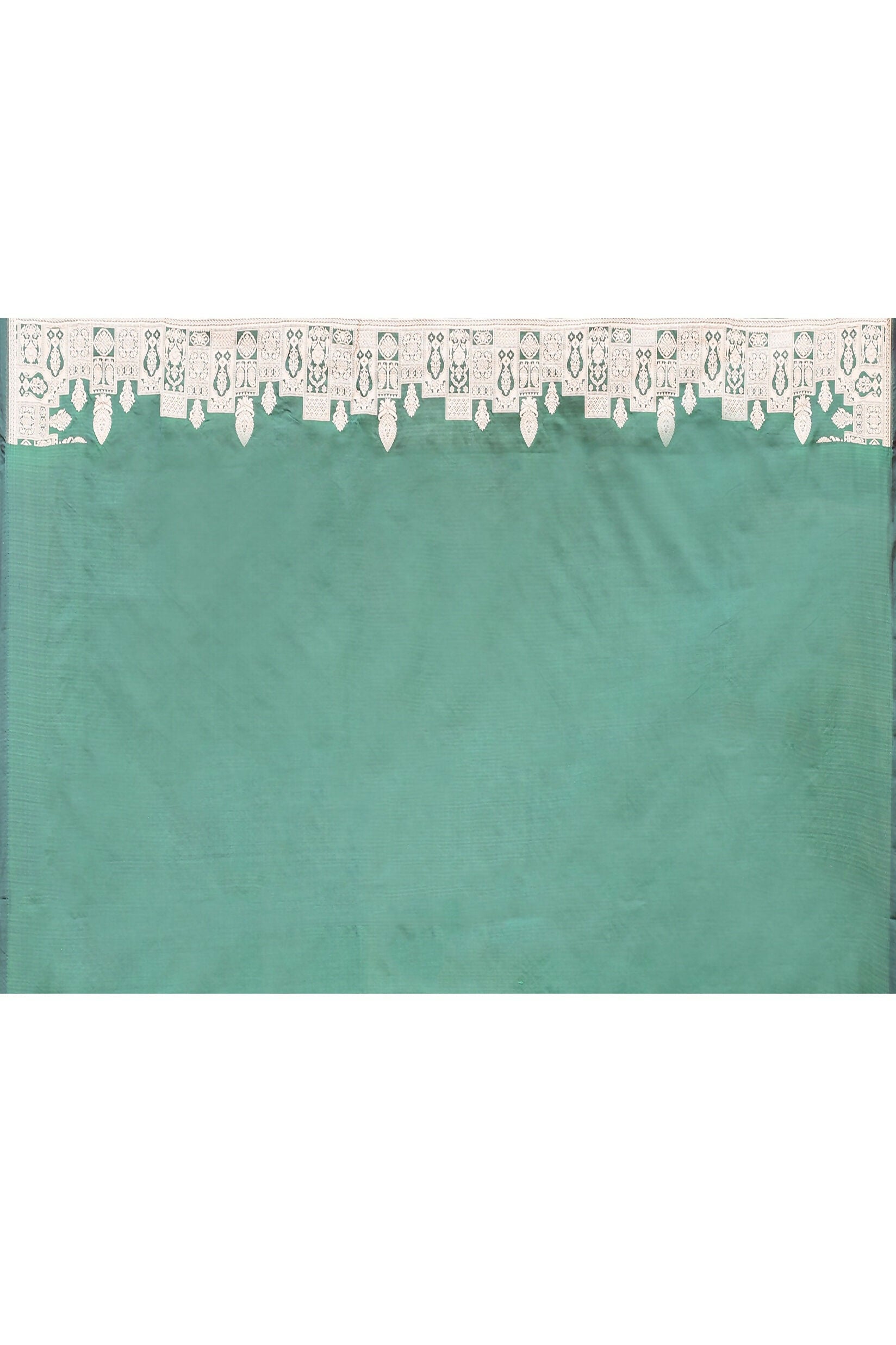 Joban Fashion Emerald Green Banarasi Katan Pure Handloom Banarasi Silk Saree