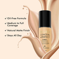 Thumbnail for Milani Conceal + Perfect 2-In-1 Foundation + Concealer - 02 Natural - Distacart