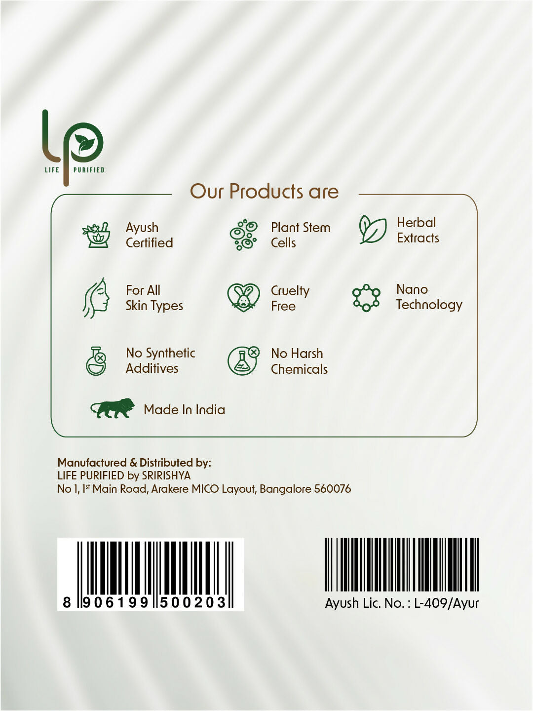 Life Purified Bahyasnehana Almond Oat Moisturiser - Body Lotion - Vetiver