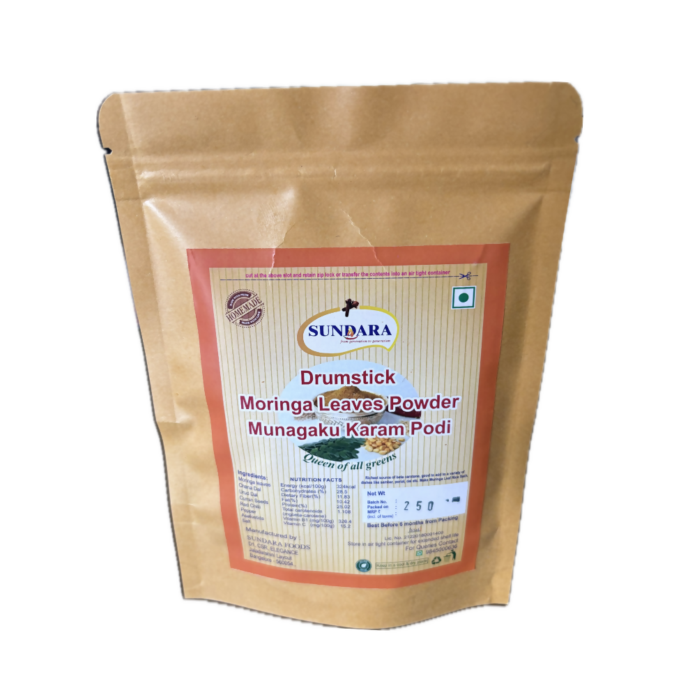 Sundara Drumstick/ Moringa Leaves Powder/ Munagaku Karam Podi - Distacart