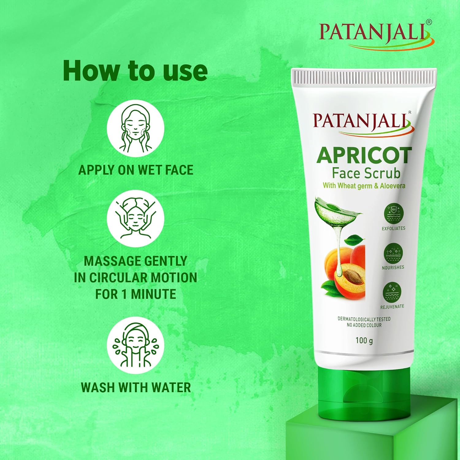 Patanjali Apricot Face Scrub - Distacart