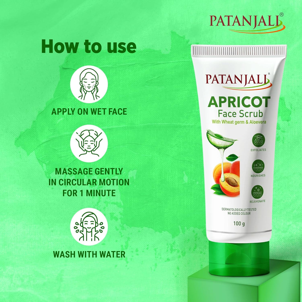 Patanjali Apricot Face Scrub - Distacart