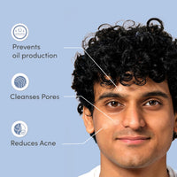 Thumbnail for Man Matters Clear 2% Salicylic Acid Face Wash for Men, Paraben & SLS Free - Distacart