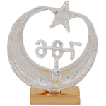 Thumbnail for Estele Gold-Polished Spiritual 786 Chand Taara Idol for Home Decorative/ Car Dashboard - Distacart
