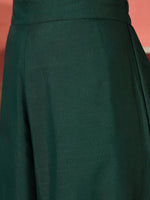 Thumbnail for InWeave Green Strappy Kurta Set Green Patola Dupatta - Distacart