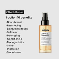 Thumbnail for L'Oreal Paris Absolut Repair 10-In-1 Multi-Benefit Hair Serum Oil - Distacart