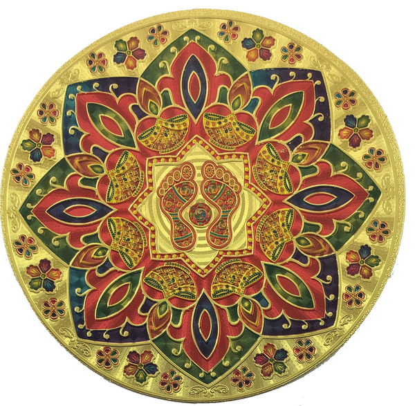 Stickerbazaar Micro Golden Embossing Rangoli Stickers