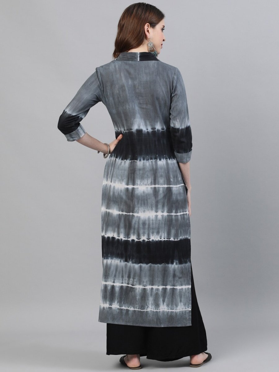 Aks Women Tie & Dye Cotton Kurta - Distacart