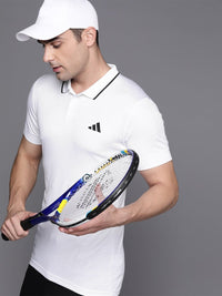 Thumbnail for Adidas Men Freelift Polo Collar Slim Fit Tennis T-shirt - Distacart