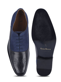 Thumbnail for LOUIS STITCH Men Premium Leather Dual Tone Patina Brogue Shoes