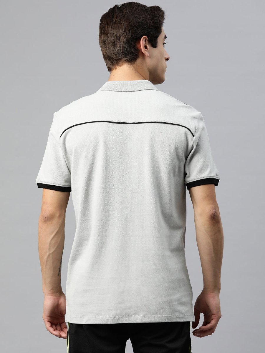 Alcis Men Brand Logo Embroidered Polo Collar Sports T-shirt - Distacart