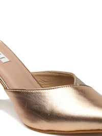 Thumbnail for ELLE Pointed Toe Party Slim Heeled Mules