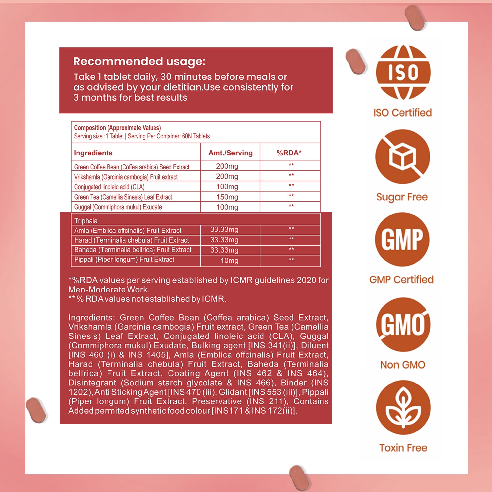 Dr. Morepen Biotin+ Advanced Tablets and Fat Burner Tablets Combo - Distacart