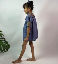 Thumbnail for ArthLife Indigo Smocked Dress - Distacart