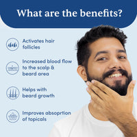 Thumbnail for Man Matters Advance Derma Roller For Hair & Beard - 540 Micro 0.5mm Titanium Alloy Needles
