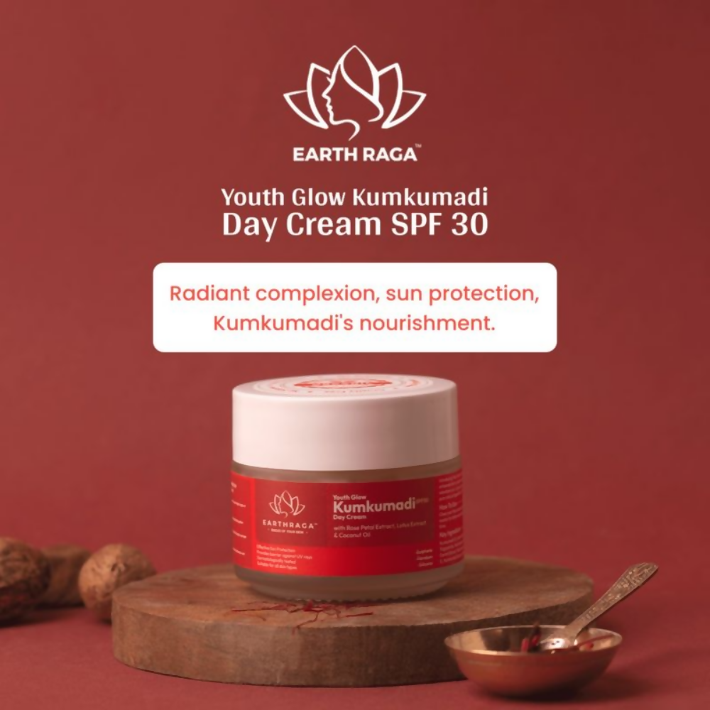 Earthraga Kumkumadi Day Cream SPF 30 - Distacart