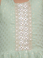 Thumbnail for Lil Drama Fusion Fair Girls Green Dhoti Jumper