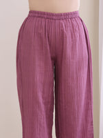 Thumbnail for trueBrowns Onion Pink Dobby Angrakha Pant Set - Distacart