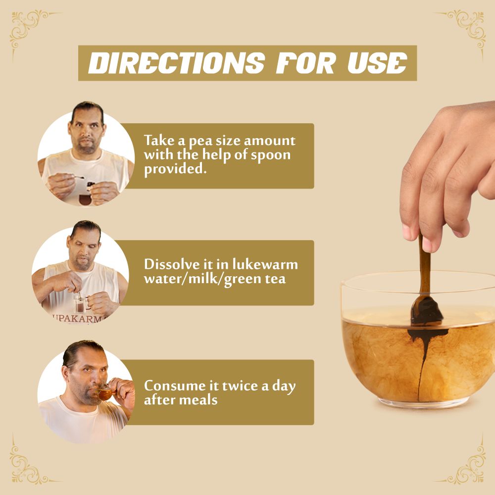 Upakarma Ayurveda Pure SJ Resin Form With Gold Dust - Distacart