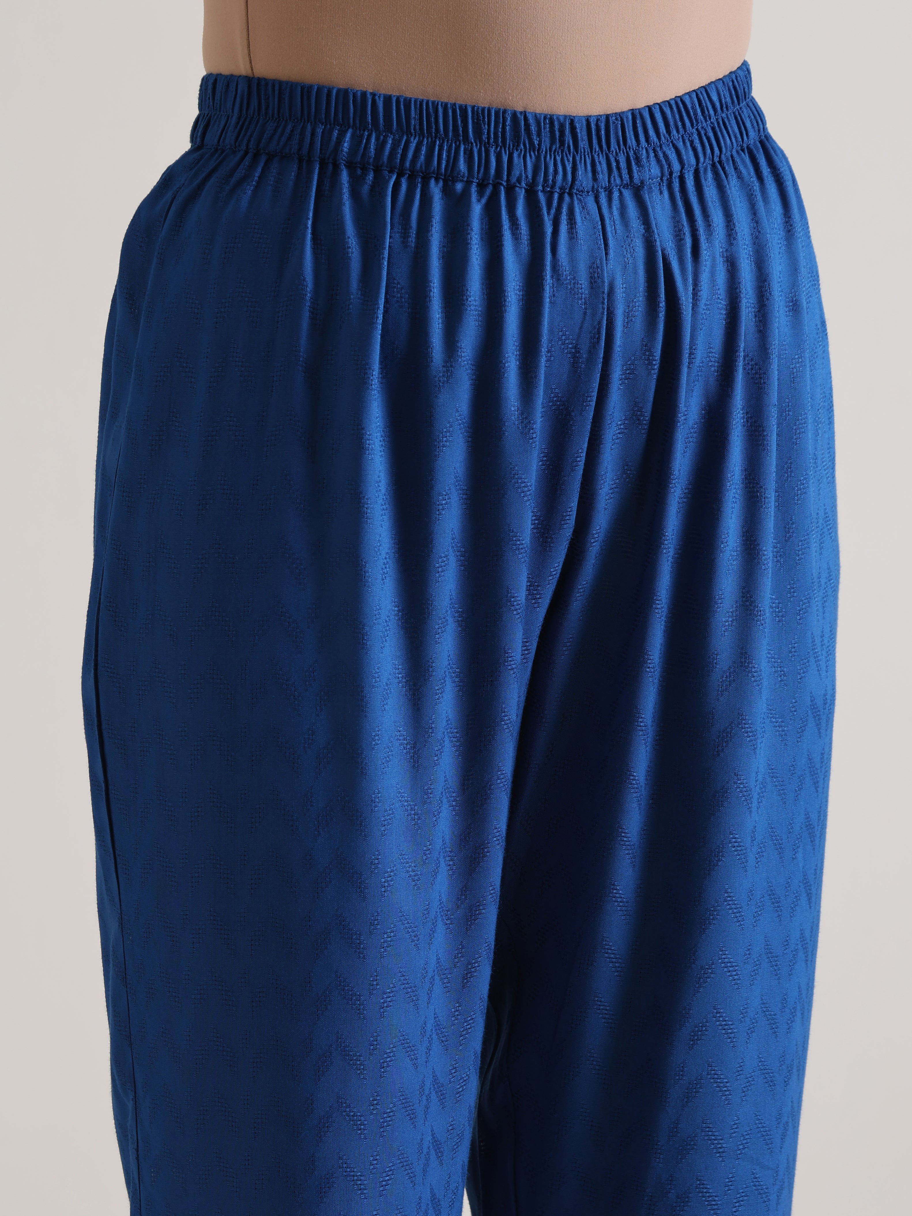 trueBrowns Ink Blue Oversized Round Co-Ord Set - Distacart