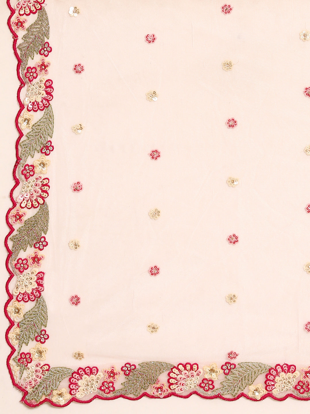 House of Panchhi Pink Organza Sequins And Zarkan Embroidery Lehenga Choli & Dupatta - Distacart