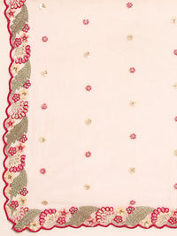 Thumbnail for House of Panchhi Pink Organza Sequins And Zarkan Embroidery Lehenga Choli & Dupatta - Distacart