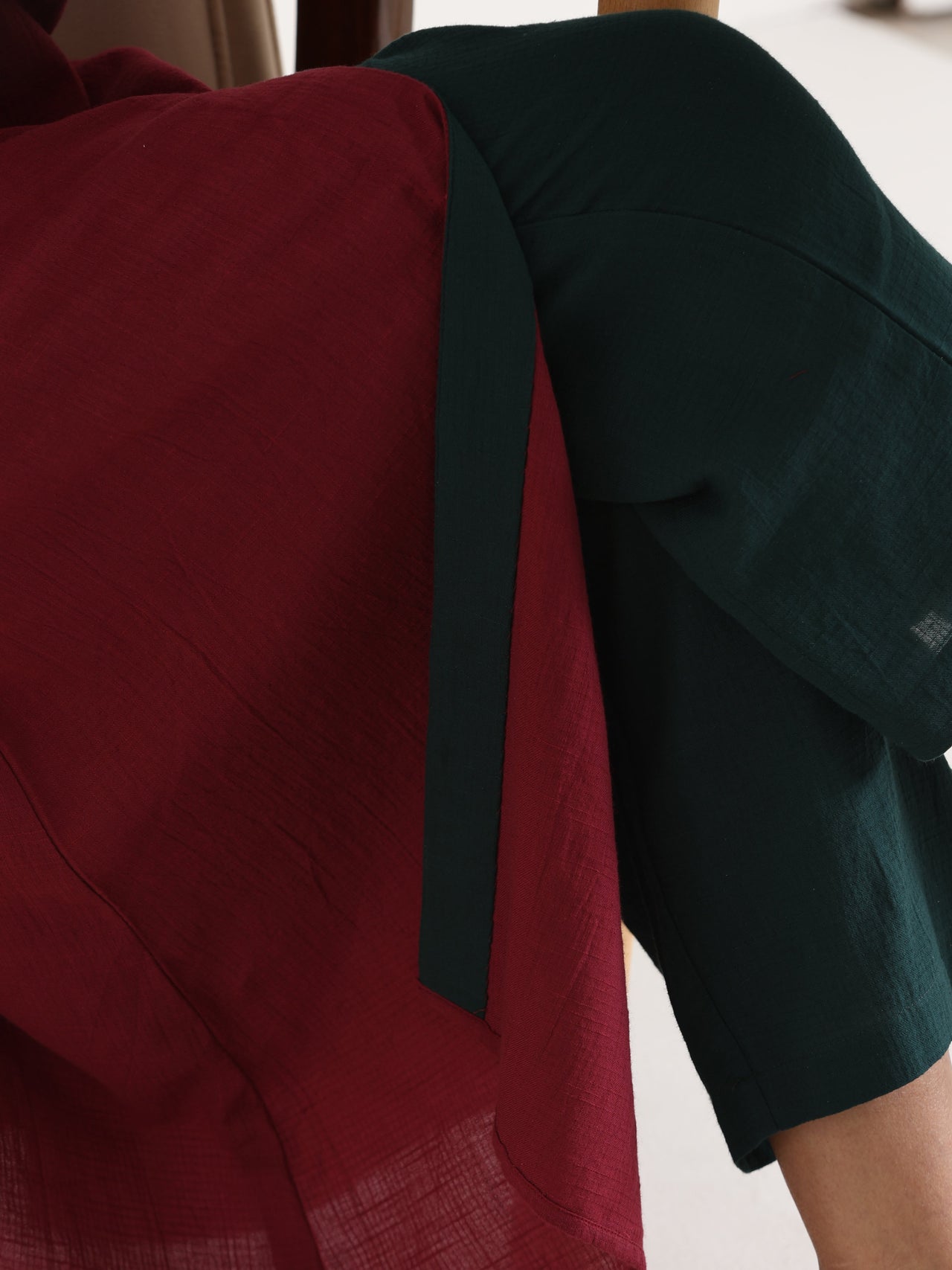trueBrowns Maroon Placket Kurta Pant Set - Distacart