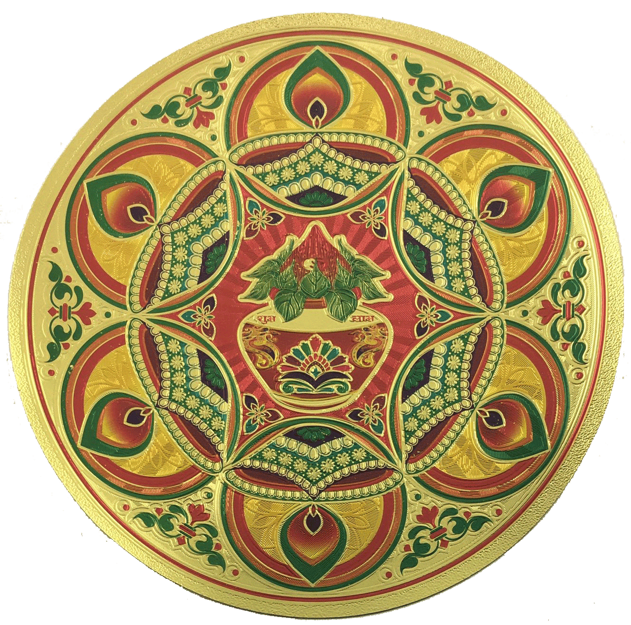 Stickerbazaar Micro Golden Embossing Rangoli Stickers
