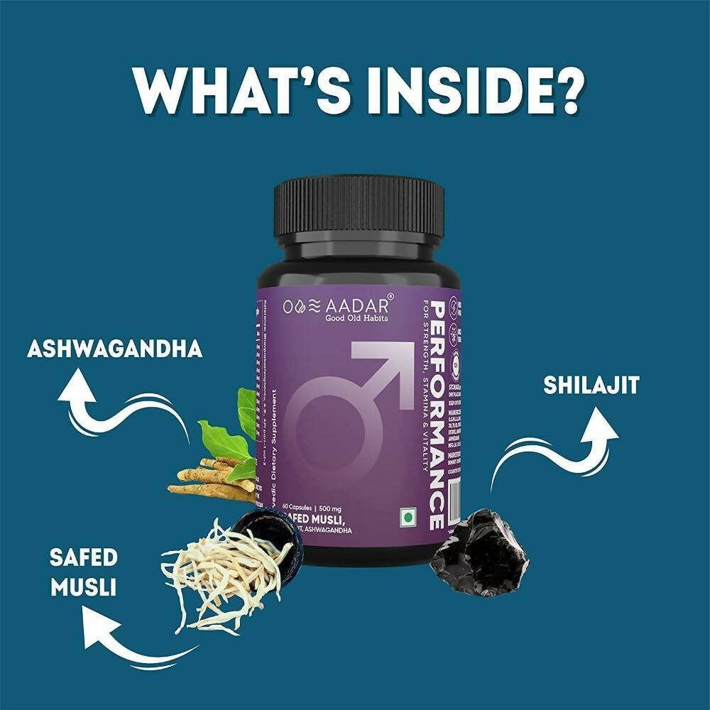 Aadar Performance Ayurvedic Safed Musli - Distacart