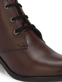 Thumbnail for Delize Women Mid Top Block Heel Derby Regular Boots