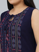 Thumbnail for Sztori Plus Size Ethnic Motifs Printed Straight Kurta With Palazzos - Distacart