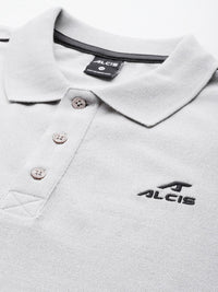 Thumbnail for Alcis Men Brand Logo Embroidered Polo Collar Sports T-shirt - Distacart