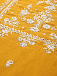 Thumbnail for Anouk Women Women Yellow Embroidered Kurta with Trouser & Dupatta - Distacart