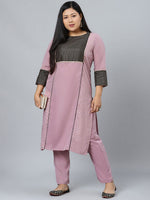 Thumbnail for Sztori Plus Size Ethnic Motifs Printed Regular Kurta with Trousers - Distacart