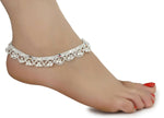 Thumbnail for AanyaCentric Gold-plated Mangalsutra Pendant Earring Set & Silver Plated Anklet - Distacart