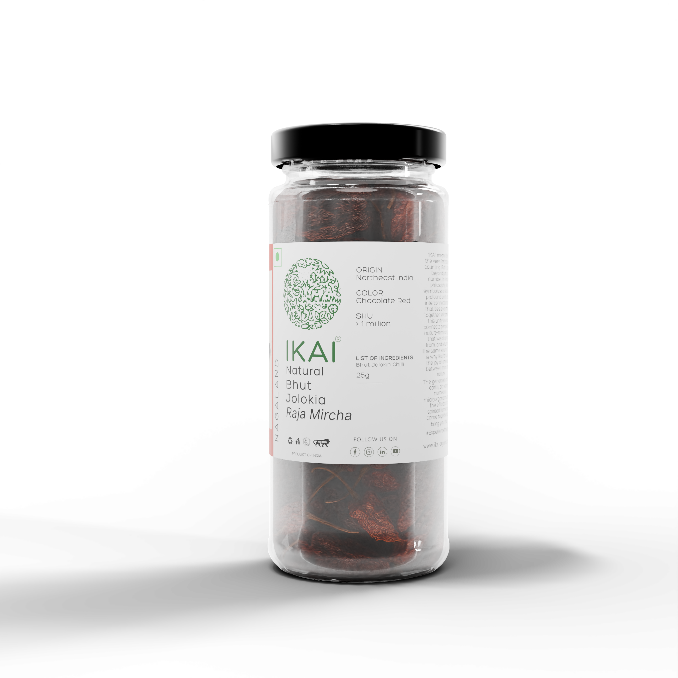3 -Natural Bhut Jholokia - 25g