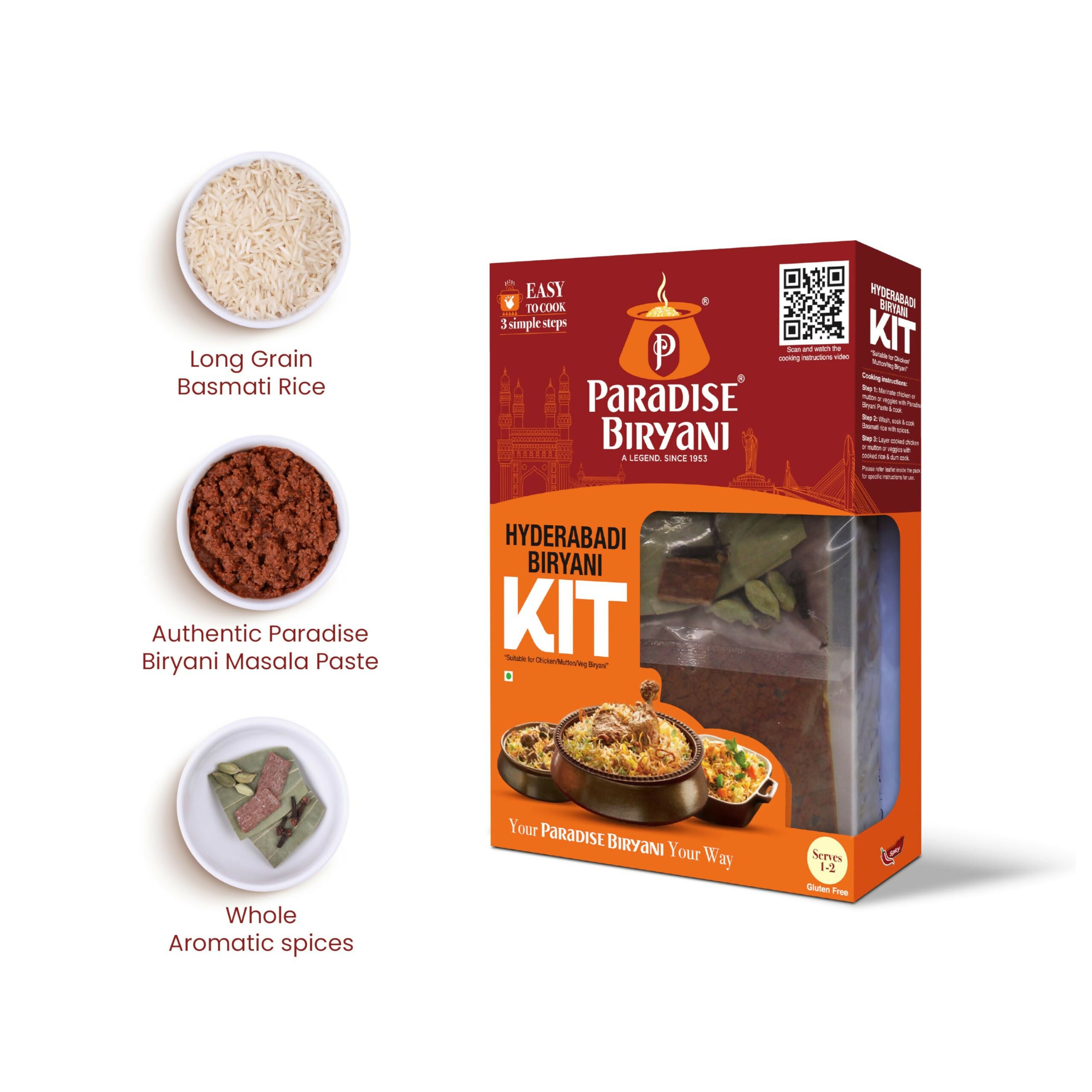 Paradise Hyderabadi Biryani Kit - Distacart
