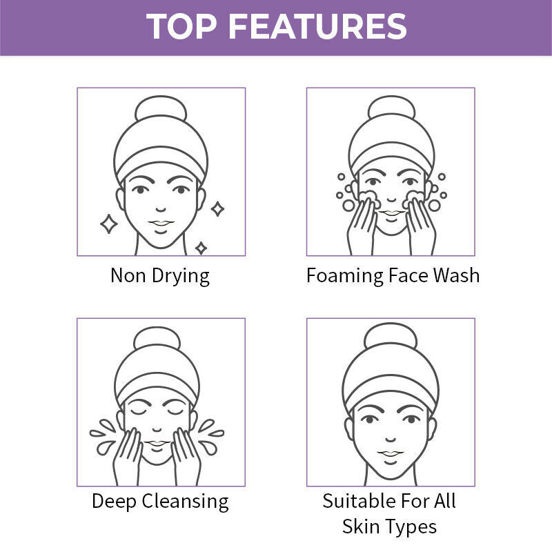 Nykaa Naturals Lavender & Chamomile Face Wash for Calm Skin - Distacart