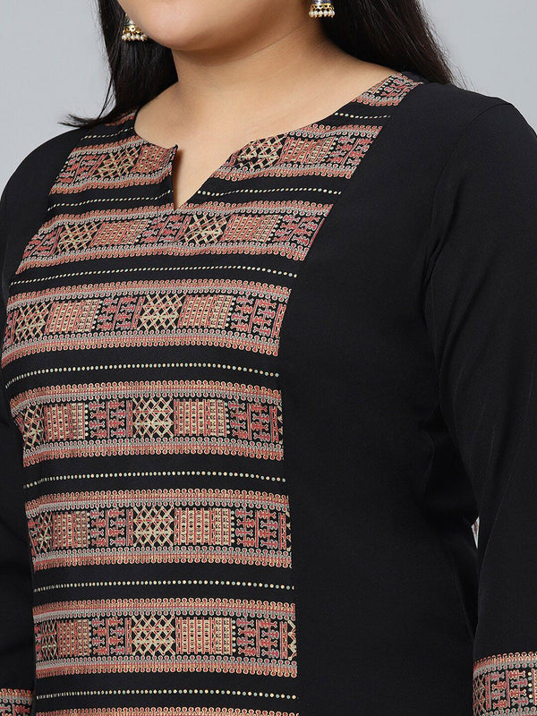 Sztori Geometric Printed Straight Kurta with Pant - Distacart
