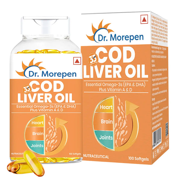 Dr. Morepen Cod Liver Oil Softgels - Distacart