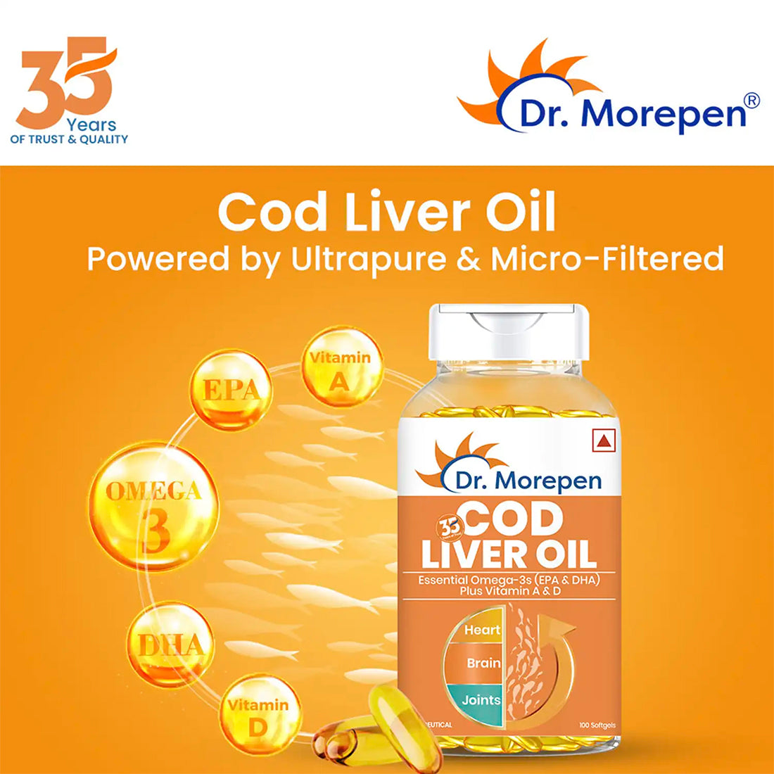 Dr. Morepen Cod Liver Oil Softgels - Distacart