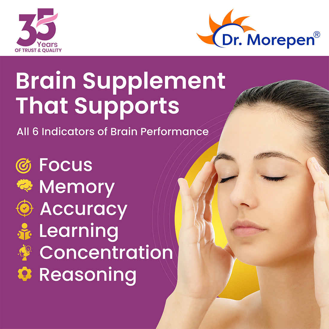 Dr. Morepen Memory Focus & Mood Tablets - Distacart
